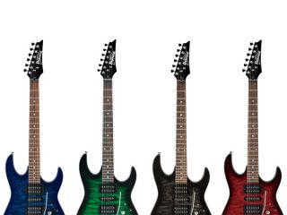 Ibanez GRX70QA ストラト キルテッドメイプル GIOシリーズ エレキギター】Gio Ibanez GRX700AにキルトメイプルTOPの4色シースルー